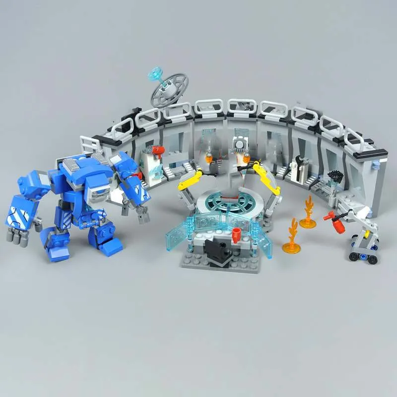 Конструктор Железный мехаман демонстрационный зал наборы моделей город финала