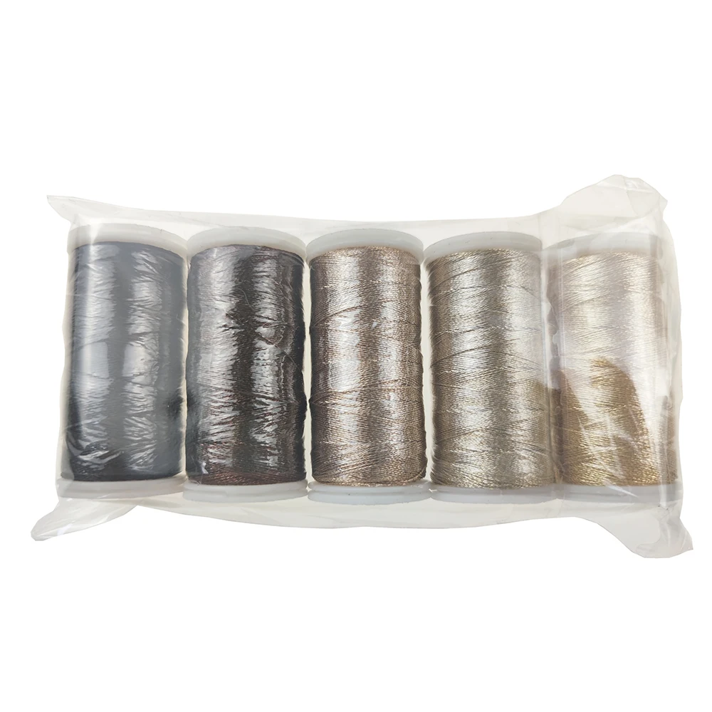 Sanbest металлическая плетеная нить 3 нити 100 м ювелирная для татуировки сделай сам