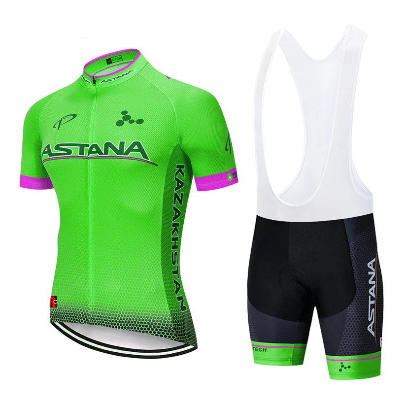 New 2019 blue Astana team cycling jersey 12D bicycle shorts set of clothes man quick-drying equipment pro bike Maillot c | Спорт и