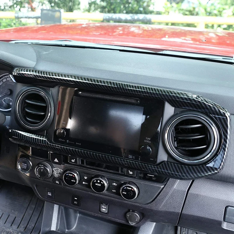 

Central Console Dashboard Panel Cover Trim Stickers for TOYOTA Tacoma 2016 2017 2018 2019 2020