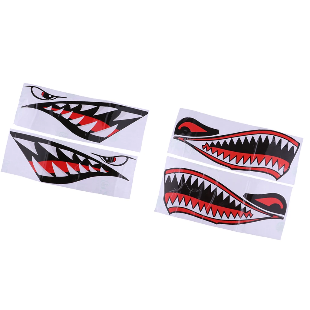 2 пары наклейки в виде акул светоотражающие для Каяка рыбацкой лодки автомобиля