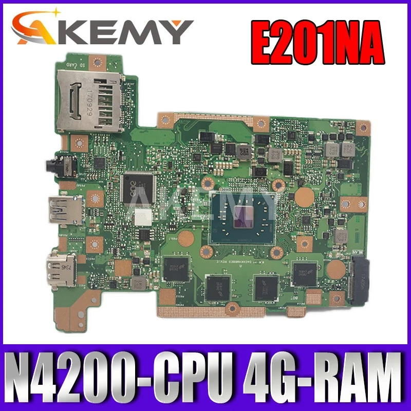 

E201NA Laptop motherboard For ASUS E201NAS E201NA E201N Mainboard motherboard W/ N4200-CPU 4G-RAM 128G-SSD
