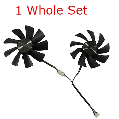 1 Whole Set 87 мм GA92S2H 100 мм GAA8S2U 4Pin охлаждающий вентилятор GPU для ZOTAC GTX 1070 Ti MINI HA 1080 Ti MINI Dual Graphic Card охлаждающий вентилятор - Цвет лезвия: 1 Whole Set