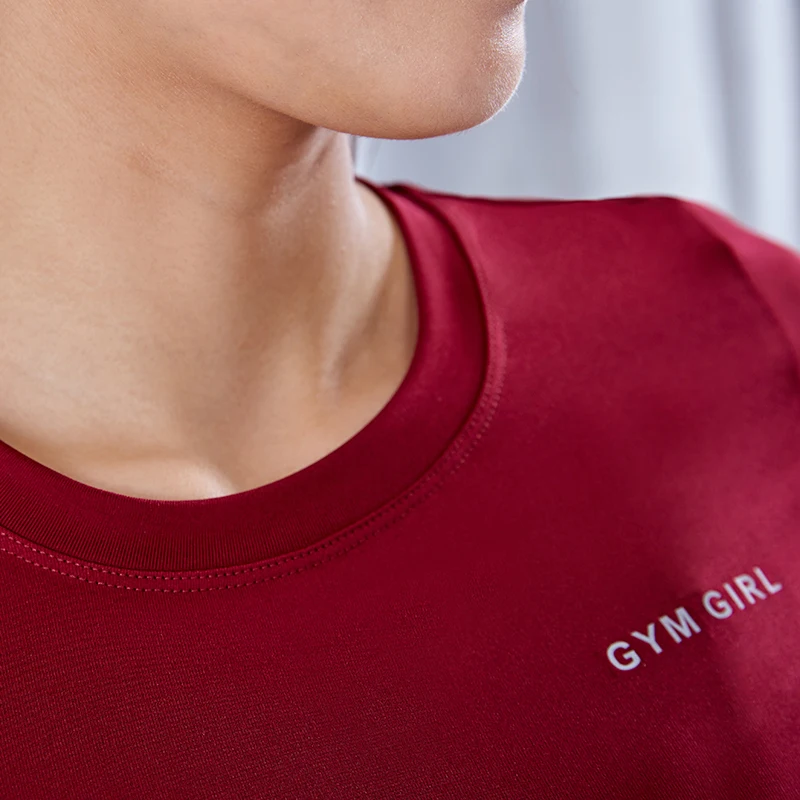 VANSYDICAL топы для йоги Женская бесшовная рубашка с буквенным принтом спортивная