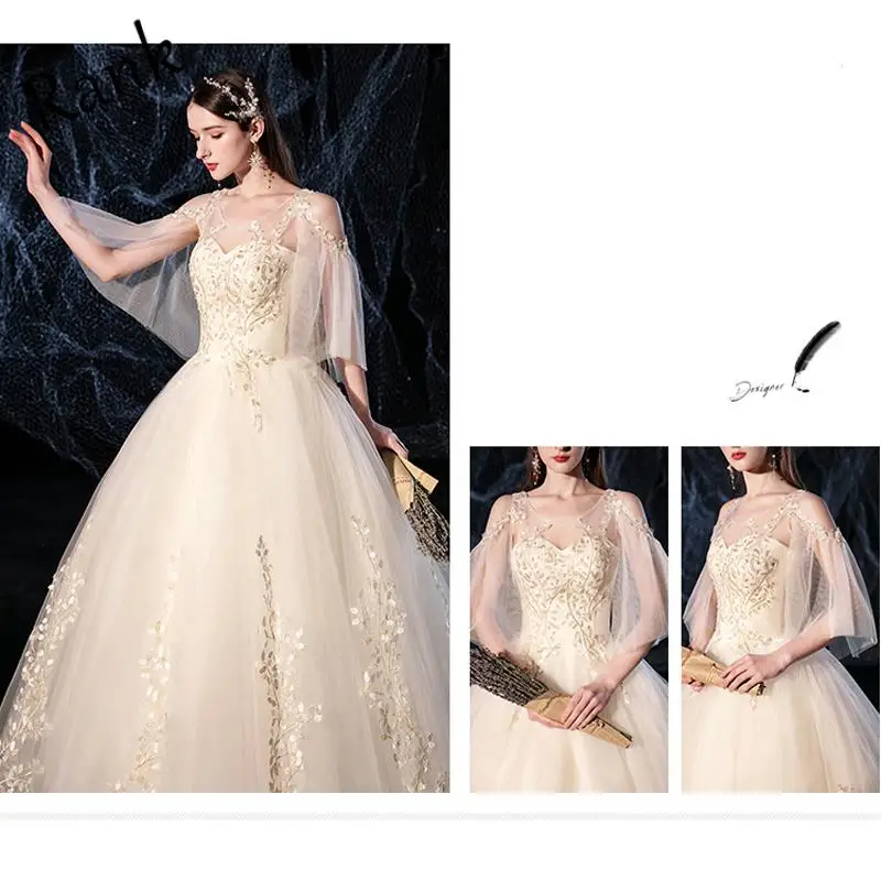 

Rank Bridal Wedding Dress One-Shoulder A Lline New Style 2021 Looks Thin and Straps Sexy Mori Temperament Women's Summer Dress