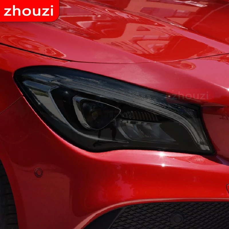 Для Mercedes Benz CLA Class C117 X117 W117 C118 X118 W118 AMG автомобильная фара черная защитная пленка