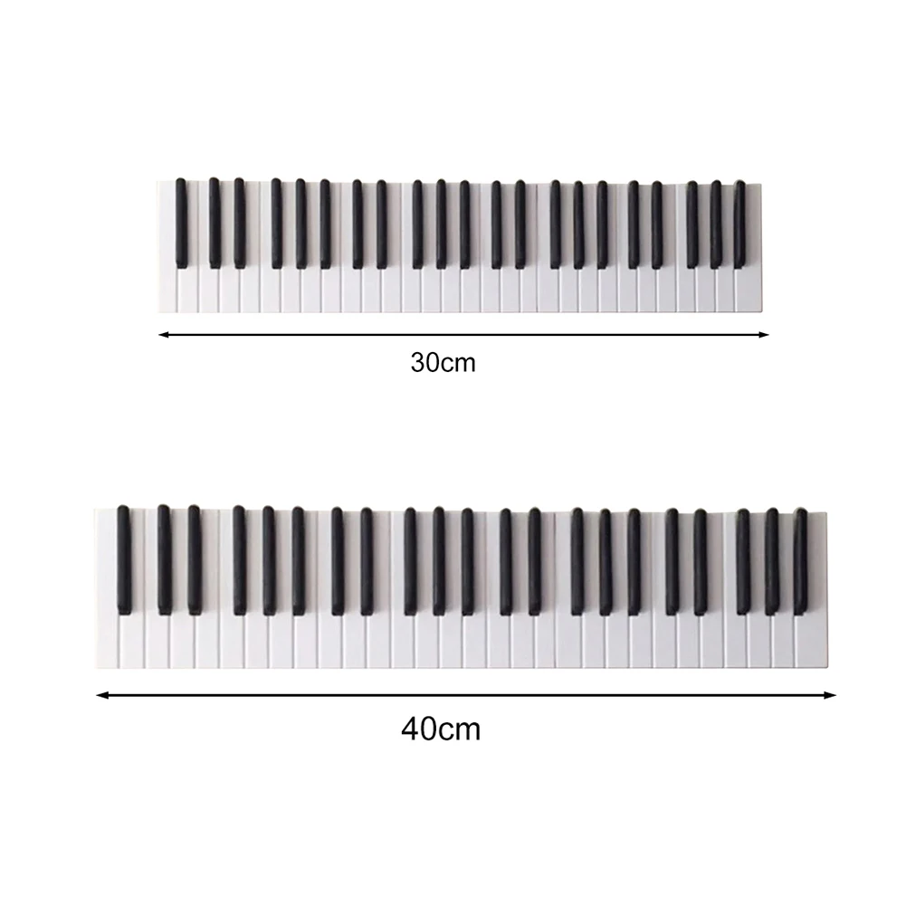 

Piano Keys Style Hook Wooden Coat Rack Wall Mounted Hanging Piano Hook Clothes Hanger Decoration Storage Shelf
