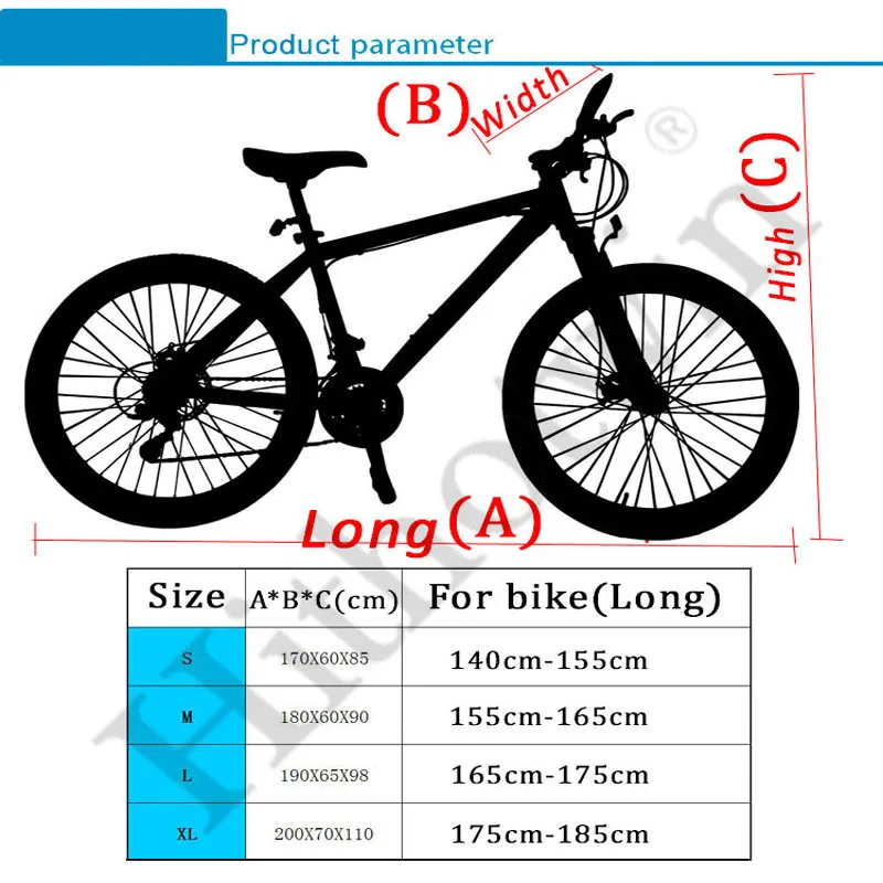 Водонепроницаемый велосипед дождь Пылезащитный чехол УФ защитный для