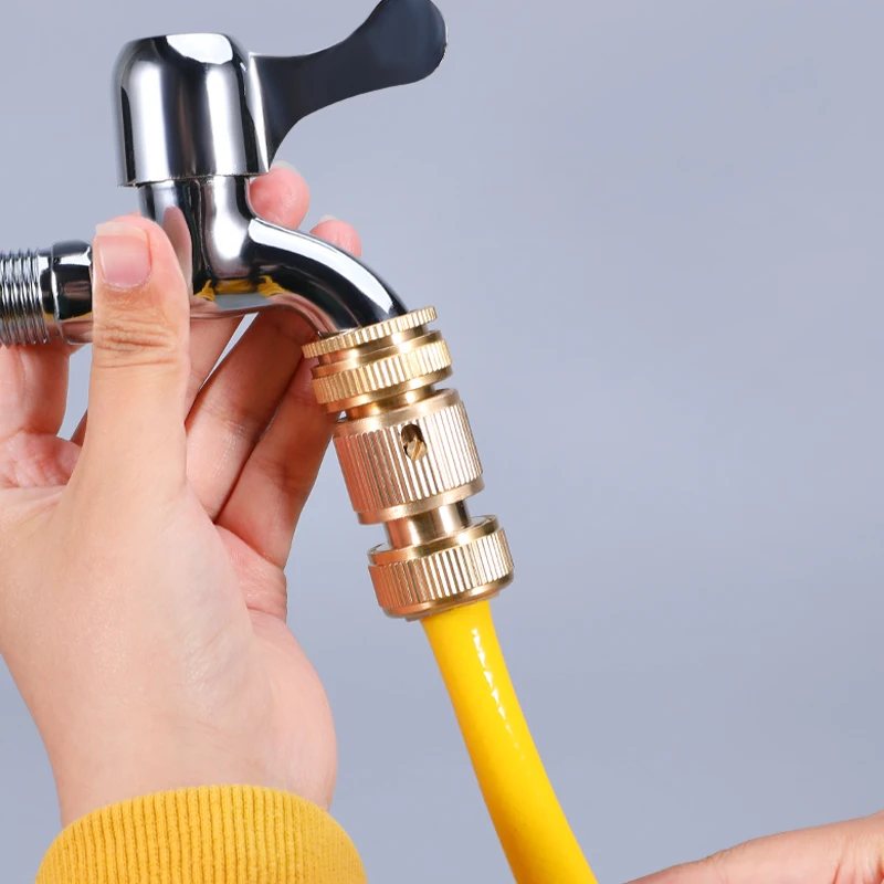 Резьба 1 шт латунь 1/2 дюйма 3/4 дюйм быстроразъемный соединитель сопло для садового