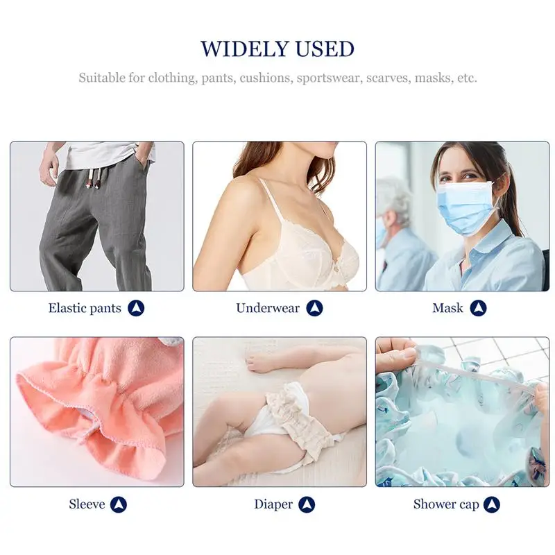 10 м/лот полиэфир резинки 6 мм широкая эластичная резиновая лента для брюки одежда