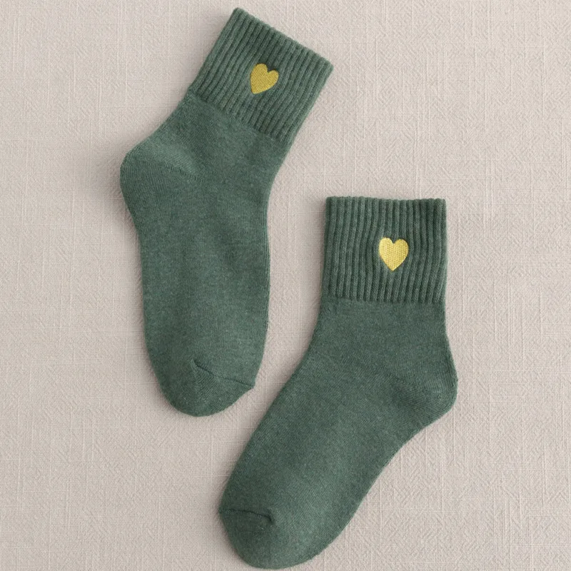 New Autumn And Winter Fashion Women's Socks College Style Sex Heart Thorn Ball Trendy Cotton Ladies All-match Socks
