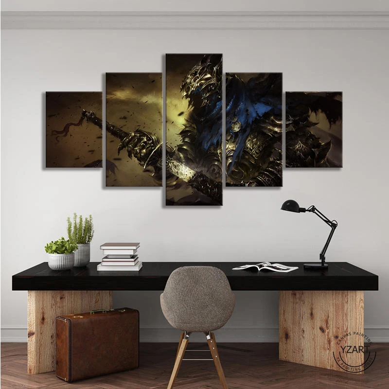 Темный фантазийный стиль видеоигра Темные души плакат художественные картины на