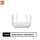 Маршрутизатор Xiaomi Redmi AX6, 6 ядер, Qualcomm, 2,4 ГГц5G, 512 МБ, беспроводной маршрутизатор, ретранслятор Wi-Fi, 6 антенн с высоким коэффициентом усиления