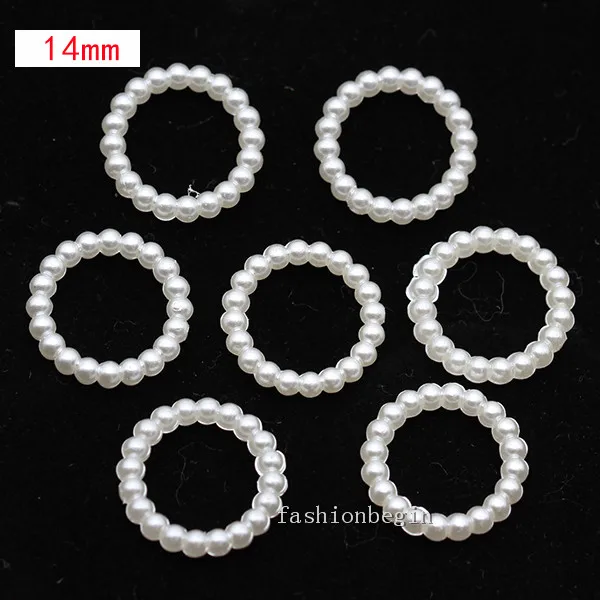 100p 14 hollow round Имитация жемчуга цвета слоновой кости для скрапбукинга, украшения для рукоделия, украшения для ногтей, изготовление свадебных открыток, сшитые бусины для одежды, разные формы - Цвет: 100p 14 hollow round