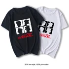 Летняя брендовая футболка с музыкальной группой Gorillaz, женские футболки, мужская повседневная модная футболка с коротким рукавом для мальчиков