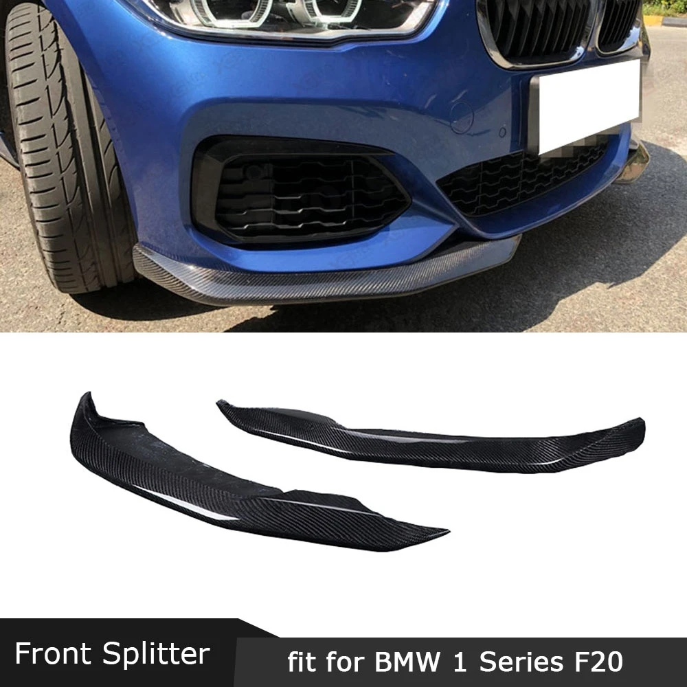 Передние разветвители для губ хэтчбека BMW 1 серии F20 M Sport M135i M140i 2016 2018 отделка