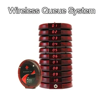 wireless queue system 10 coasters pagers 1 base charger for fast food restaurant clinic coffee shop