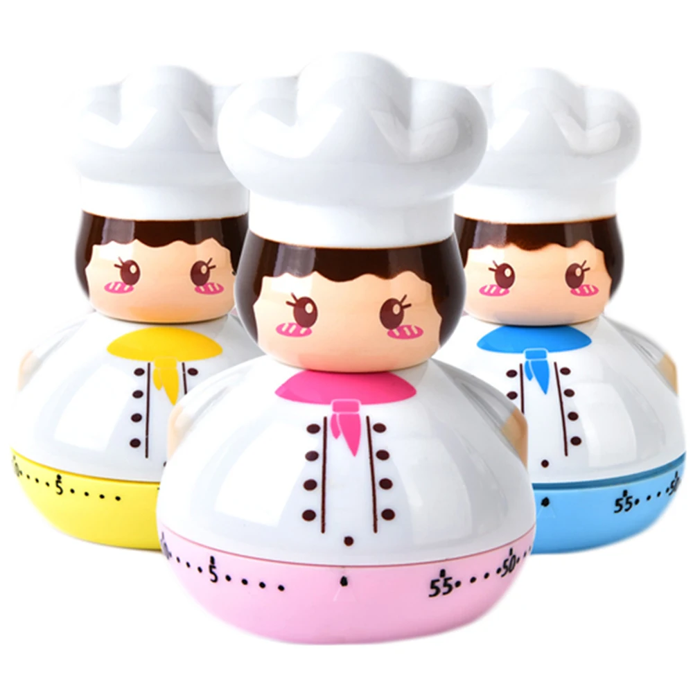 1 шт. Новый мультяшный мини таймер для приготовления пищи шеф повара кухонный