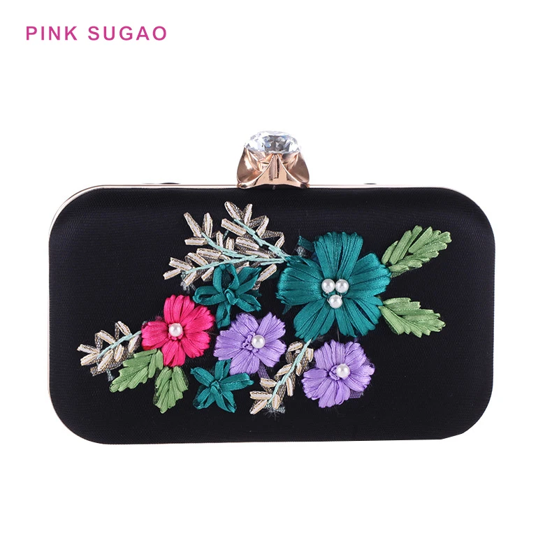 

Pink Sugao fashion evening bag women purse embroidery clutch luxury handbags women bags designer crossbody bag party bag handbag