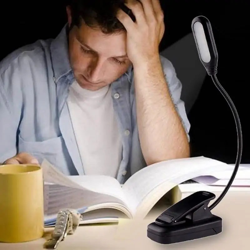 

Eye Protection LED Reading Light USB Rechargeable 360 Degree Flexible Flexible Gooseneck Clip On Reading Light