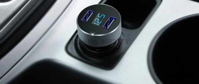 От DHL или Fedex 50 шт автомобильное зарядное устройство прикуриватель двойной USB