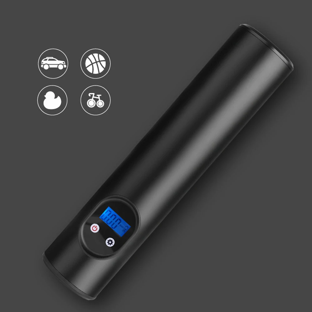 Автомобильный мини LCD надувной насос яркий светодиодный фонарик 12V портативный