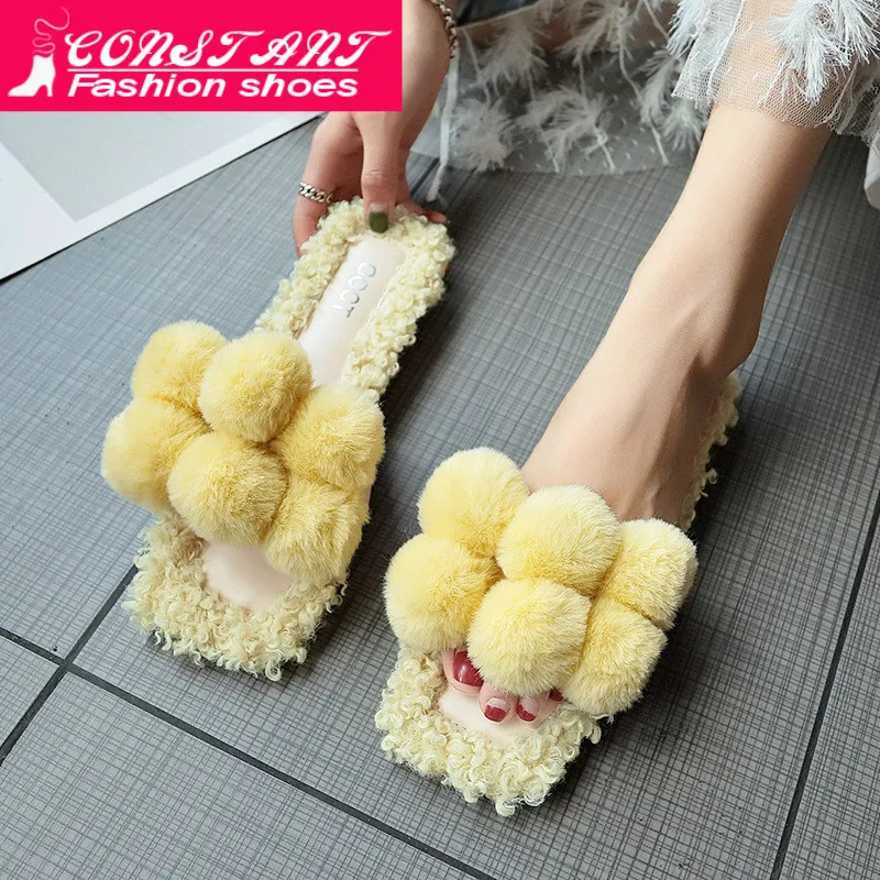 Флисовые Тапочки для женщин коллекция 2019 года сезон осень-зима новая Корейская