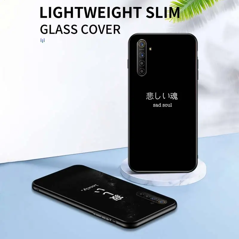 

Aesthetic Text Letter for OPPO Realme V15 X5 X3 X50 X7 X2 C17 C11 C3 C2 7 7i 6 6S 6i 5 Narzo 20 Pro Black Phone Case