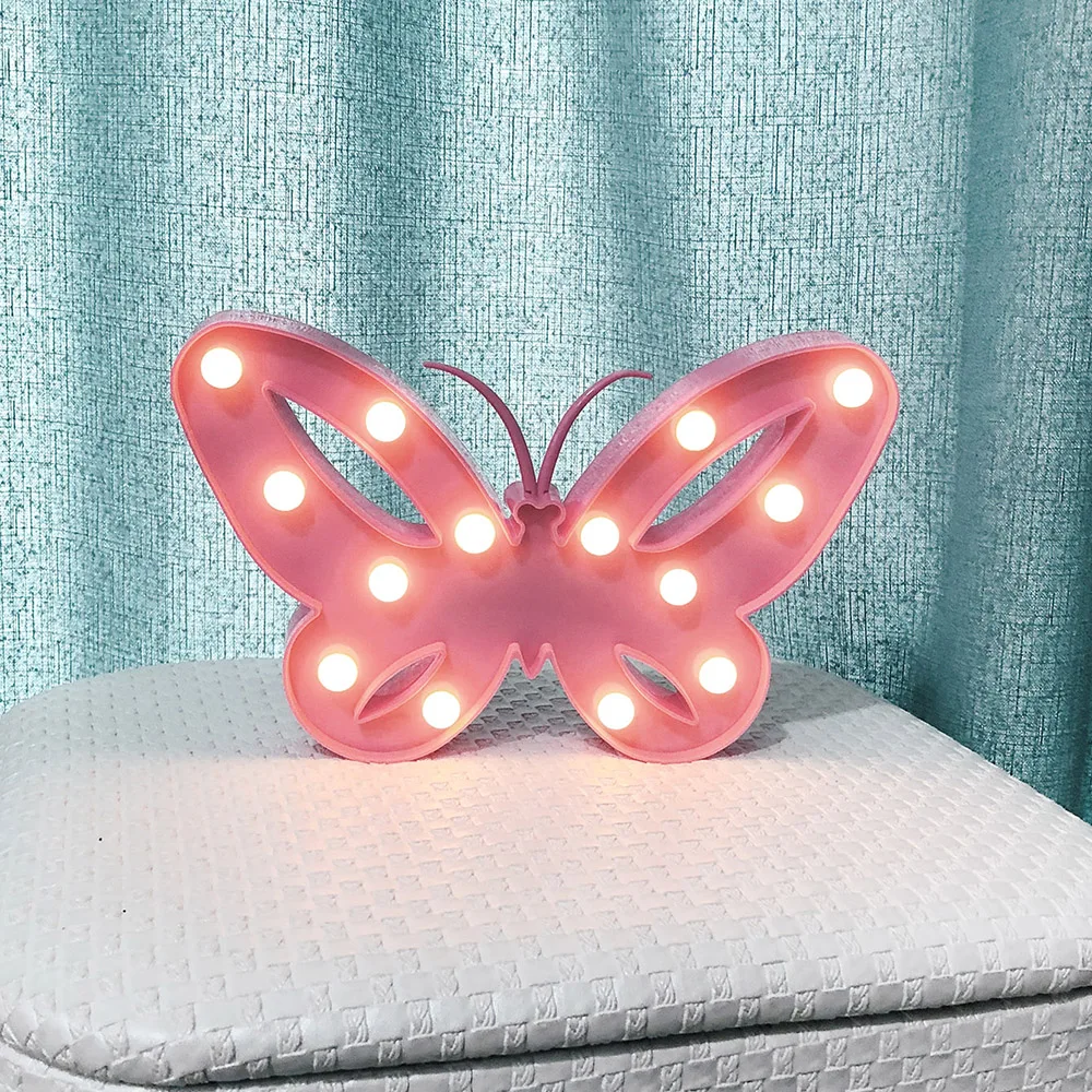 Бабочка Форма Ночной светильник светодиодный ing декоративный 3D s ночной