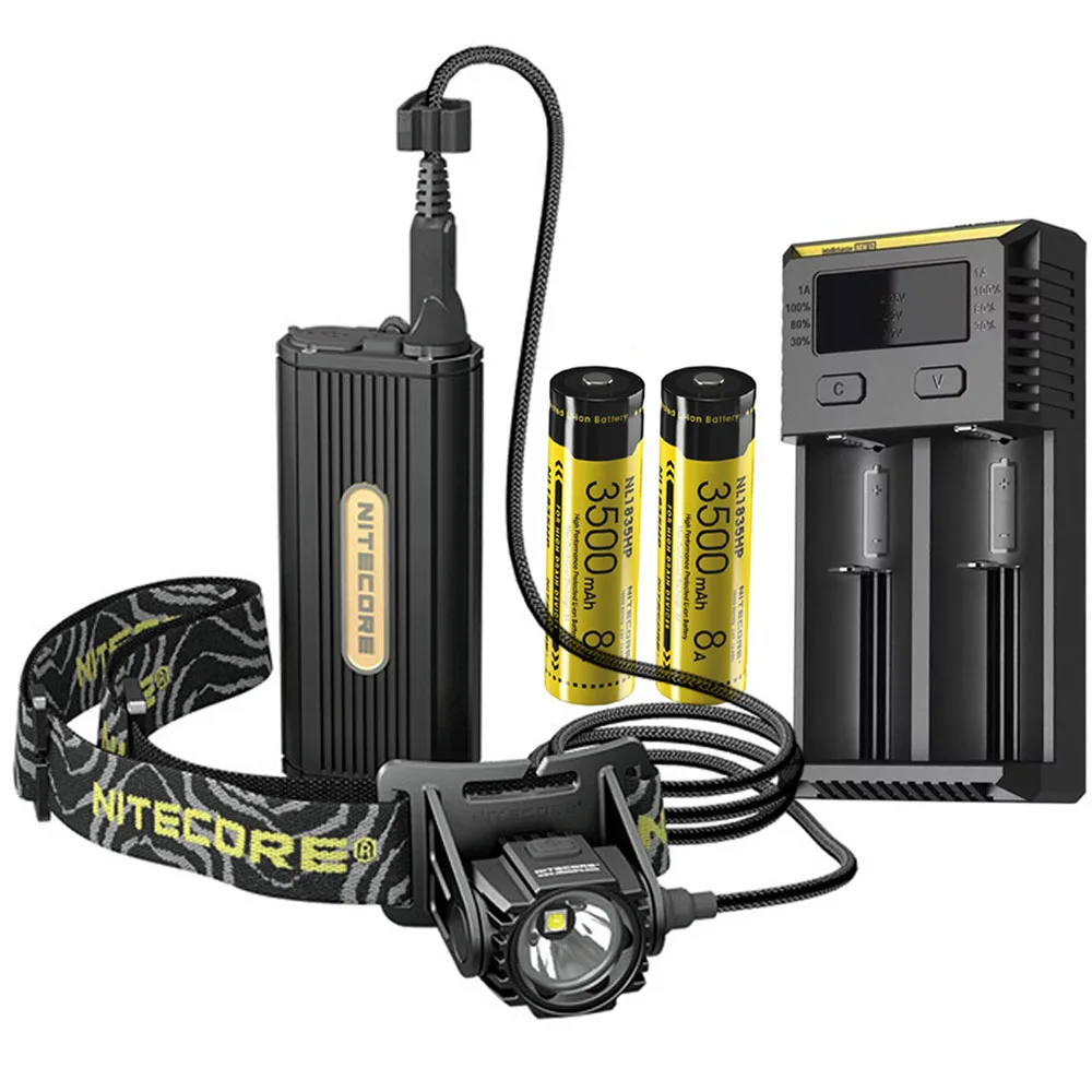 NITECORE HC70 головной светильник CREE XM L2 U2 max 1000 люмен дальность луча 182 измеритель