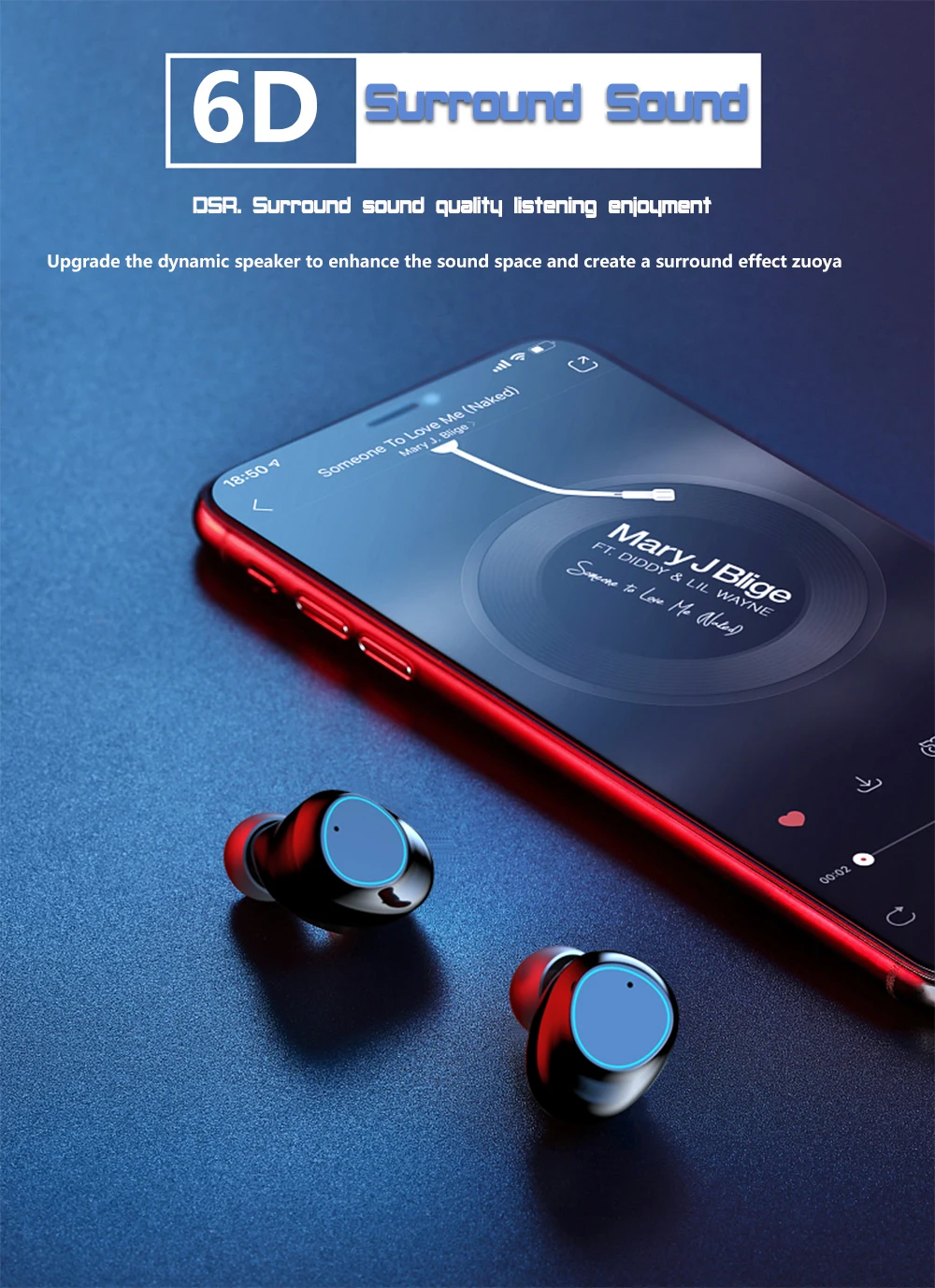 TWS беспроводной Bluetooth 5,0 наушники с сенсорным управлением спортивные наушники HiFi стерео беспроводные наушники зарядная коробка игра Водонепроницаемый ipx7
