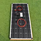 Фотоэлектрическая панель класса А 18 в, 100 Вт, 200 Вт, портативная жесткая солнечная панель, монокристаллическая ячейка 1000 Вт, комплект системы, 25 лет гарантии