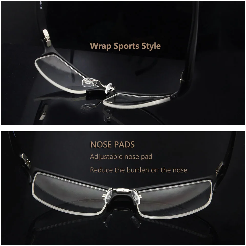SORBERN TR90 Optical Glasses Frames Ultralight Men Eyeglasses Warp Sports Style Myopia Clear Lens Male Half Rim Eyewear | Аксессуары для
