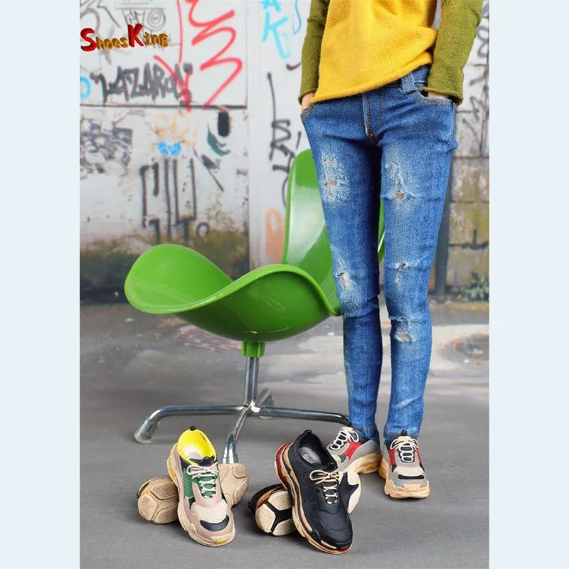 

1/6 Male Female Soldier Figure Shoe Kings colorful SK010 Couple Casual Sneakers Shoes for 12 inches men women Body model