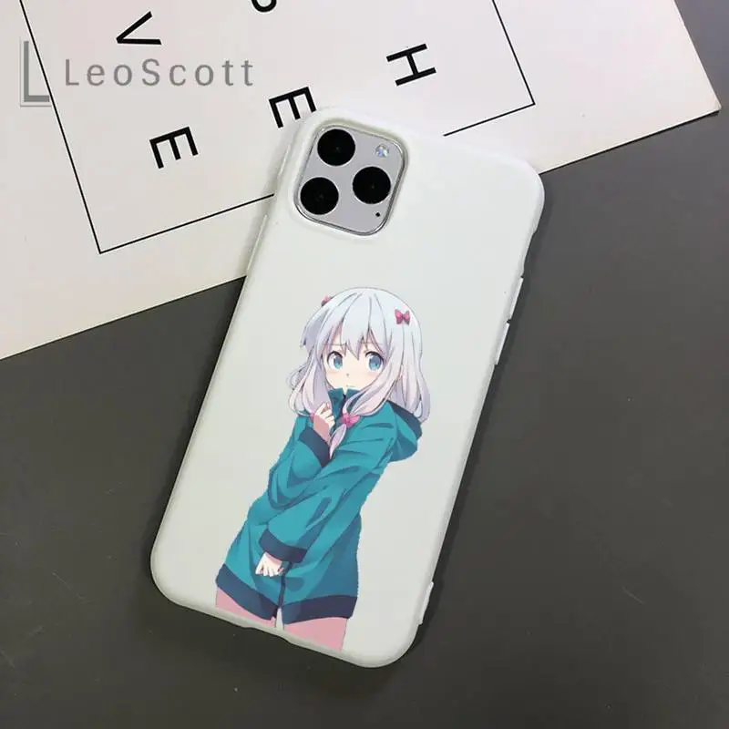

eromangasensei cute Comics Phone Case Candy Color for iPhone 11 12 mini pro XS MAX 8 7 6 6S Plus X 5S SE 2020 XR