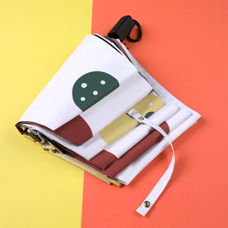 Сон складной зонт с цветком дождя Для женщин тройное складывание индивидуальный