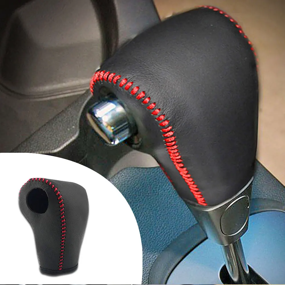 

Non-slip Leather Gear Shift Knob Cover AT For Hyundai Tucson 2006 2007 2008 2009 2010 2011 2012 2013 Automatic Shift Lever