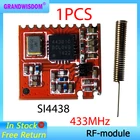 Радиочастотный модуль 433 МГц, чип 4438, приемник и передатчик связи на дальние расстояния, SPI IOT и антенна 433 МГц IOT