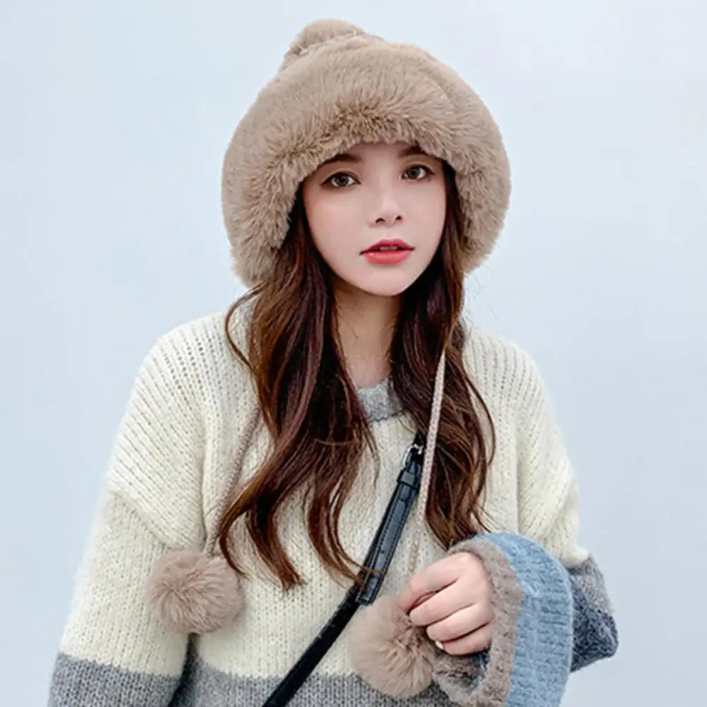 

Autumn Winter Stylish Solid Color Knitting Hat Lady Women Hat Dome for Dating