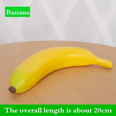 Banana1 Искусственный фруктовый Овощной Детский развивающий магазин дисплей реквизит цветок модель украшения фотография ферма украшения реквизит - Цвет: Banana1