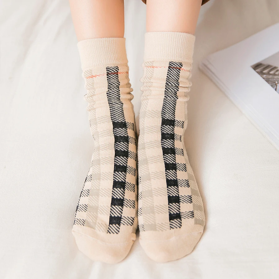 

12 Pairs/Lot Cotton Women Socks Red Striped Funny Spring Autumn Wish Casual Outdoor Crew