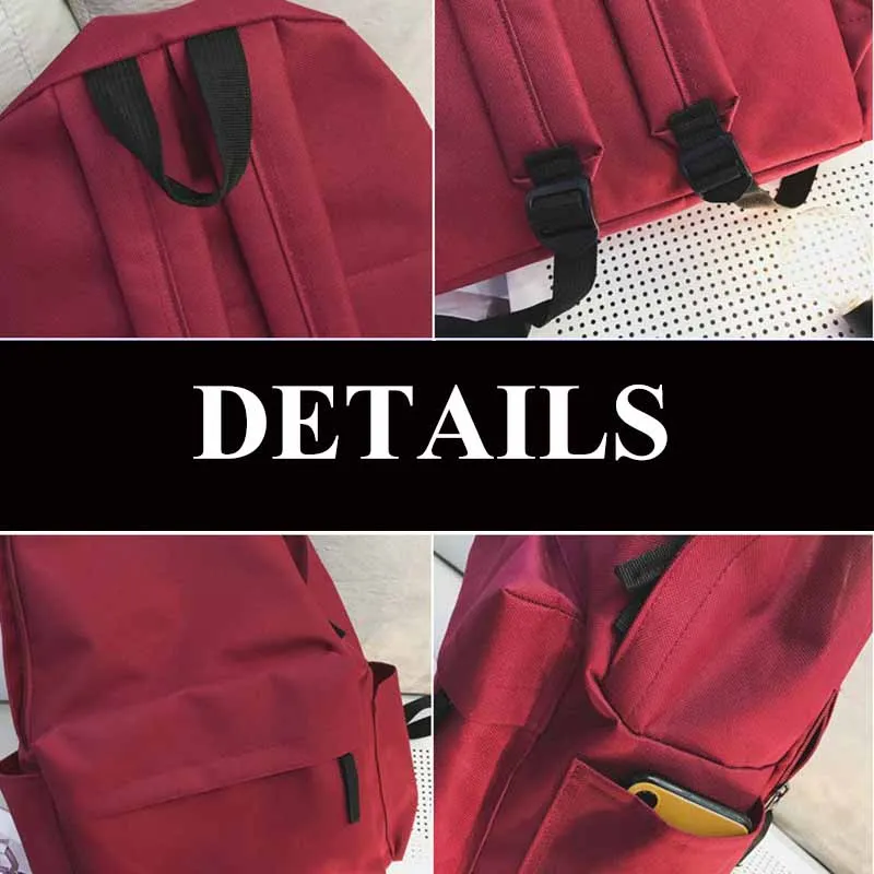 

Backpacks Women Men Solid Large Capacity Backbag All-match Korean Style Water-proof Chic Simple Travel Computer Fashion Ulzzang