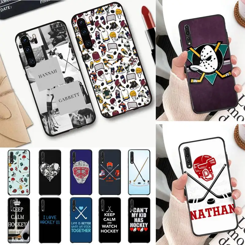 

Ice Hockey Rink sport Phone Case For Huawei P30 plus P8 lite P9 lite Back Coque for Psmart P20 pro P10 lite