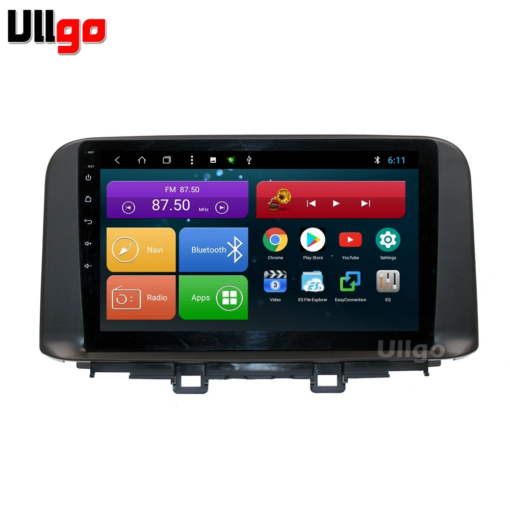 10 1 дюймов Octa Core Android автомобильный DVD GPS для Hyundai Kona Кауаи Авто автомагнитолы с