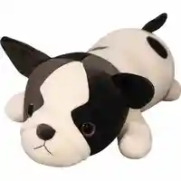 cute anime puppy plush toy simulation animal bulldog doll dog bed sleeping pillow for children gift decoration 47inch 120cm
