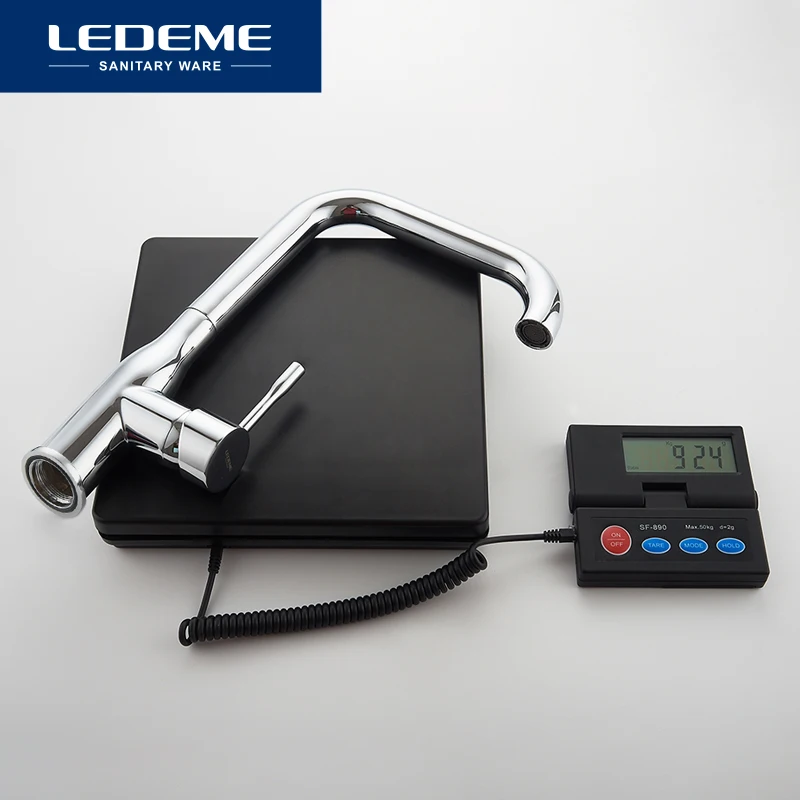 LEDEME Смеситель для кухни латунь Цвет: хром L4698 | Обустройство дома