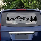 1 шт., наклейки на автомобиль с изображением дерева и гор