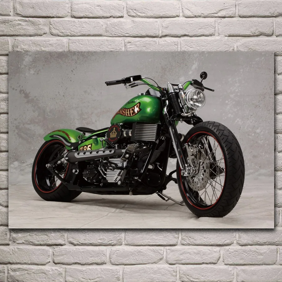 

custom bike cool motorcycle vehicle artwork posters on the wall picture home living room decoration for bedroom KL108