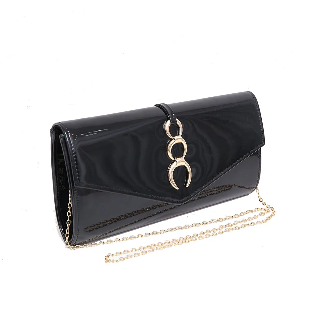 

Patent Leather Evening Bag Flap Clutch Classic Purse Chic Dress Handbags Charming Amazing Bags