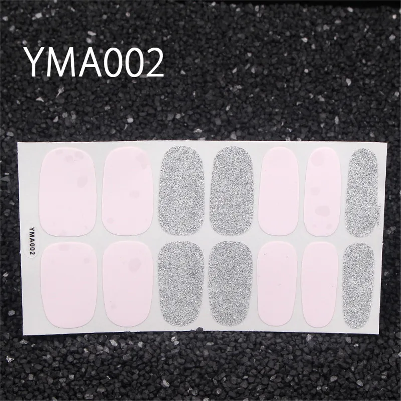 YMA002 Lamemoria 1 лист блестящие наклейки чистый Цвета аппарат для крепления на гвоздях и искусство переводные наклейки на ногти наклейки с окружающей средой маникюрные оптом - Цвет: YMA002
